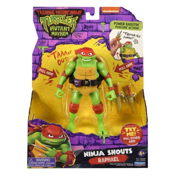 Turtles Mutant Mayhem - Power Sounds 14cm - Raphael / Toys |  Techbox