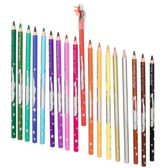 TOPModel - 18 Colouring Pencilswith sharpener - (0612215) / Toys - Merchandise Office Supplies - Various - Techbox