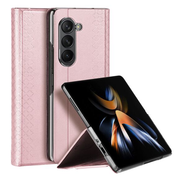 Samsung Galaxy Z Fold5 5G Dux Ducis Bril Wallet Flip Leather Case - Pink | Techbox