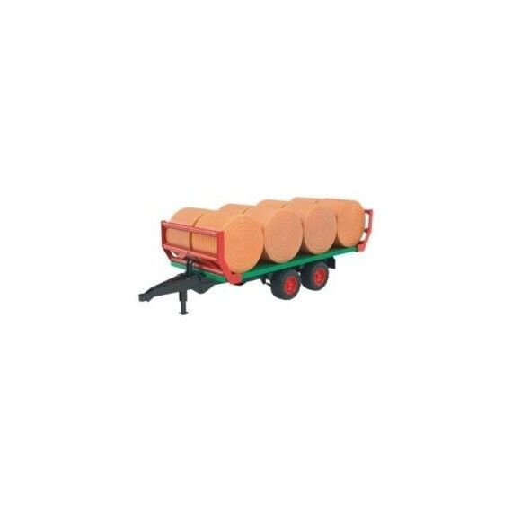 Bruder - Bale Transport Trailer with 8 round bales (BR2220) / Toys