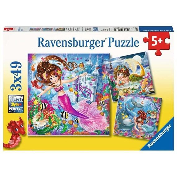 Ravensburger - Charming Mermaids 3x49p - 08063 / Toys |  Techbox