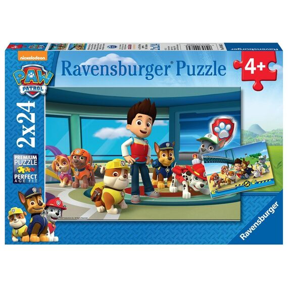 Ravensburger - Paw Patrol Helpful Good Noses 2x24p - 09085 / Toys - Puzzles - Gifts - Techbox