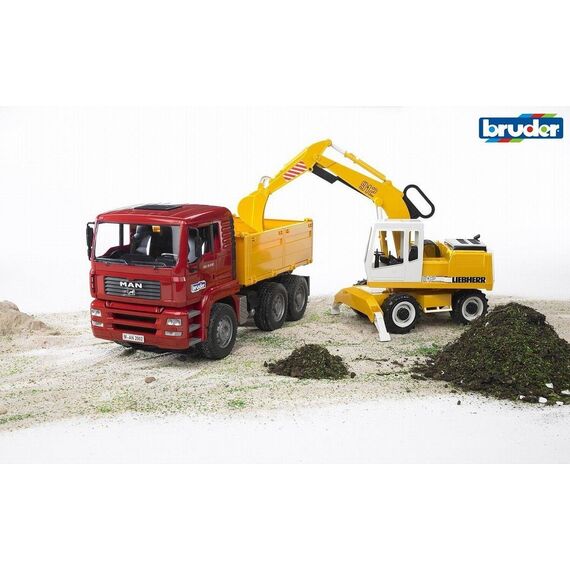 Bruder - MAN TGA construction truck and Liebherr Excavator (BR2751) / Toys