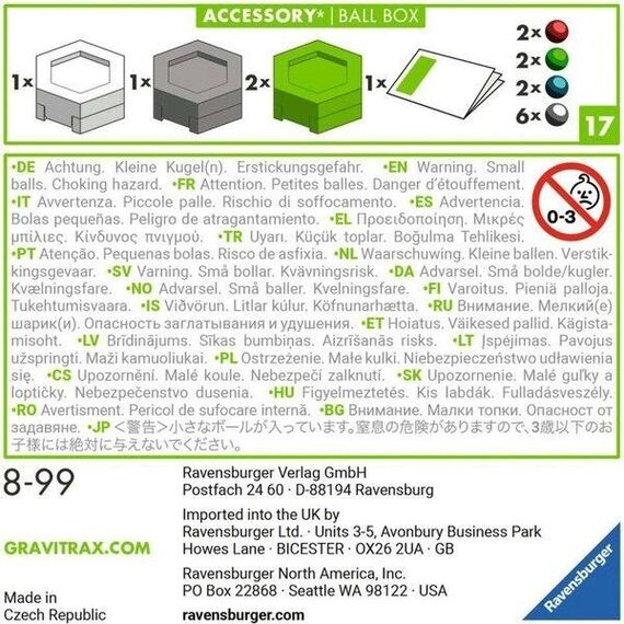 GraviTrax - Accessories Ball Box - (10927468) / Toys - Αταξινόμητα -  - Techbox