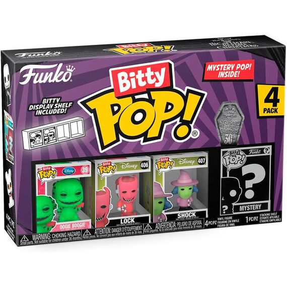 Blister 4 figures Bitty POP Disney Nightmare Before Christmas Oogie Boogie |  Techbox