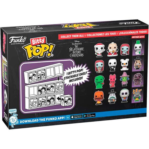 Blister 4 figures Bitty POP Disney Nightmare Before Christmas Oogie Boogie |  Techbox