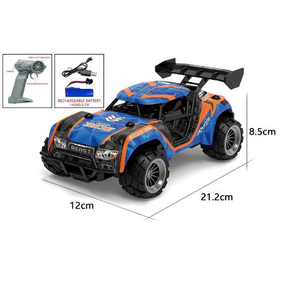 TEC-TOY - Speed Racing R/C 1:18 - Blue/Orange (471412) / Toys - Modeling - Hobbies - Techbox