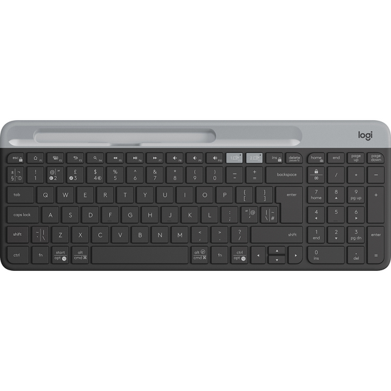 LOGITECH K580 Slim Multi-Device Wireless Keyboard GRAPHITE NORDIC / Computers | Techbox