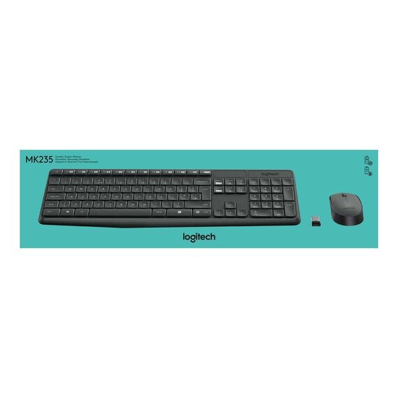 Logitech - MK235 Keyboard and mouse set NORDIC / Computers | Techbox