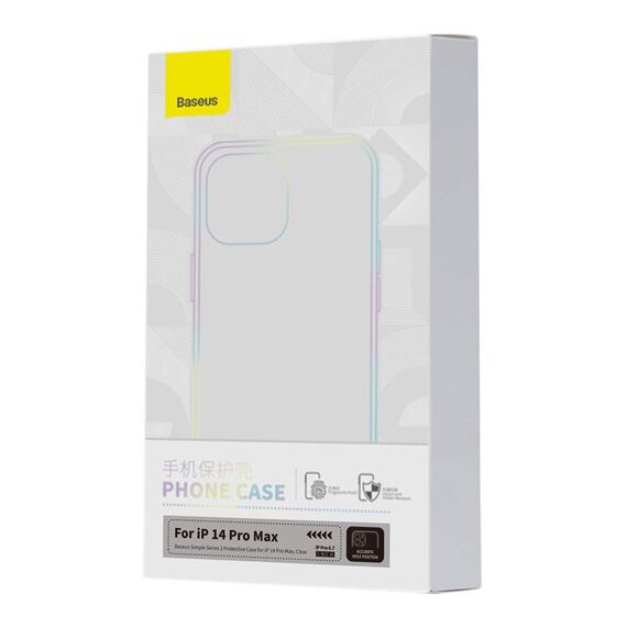 Baseus Simple 2 Case for iPhone 14 Pro Max thin cover transparent | Techbox