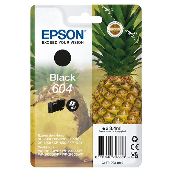 Epson - T604 Black Ink Cartridge / Computers - Original Inks - Inks - Techbox