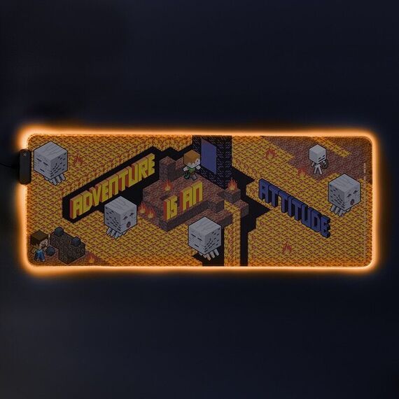 Minecraft Light Up Desk Mat / Fan Shop and Merchandise | Techbox