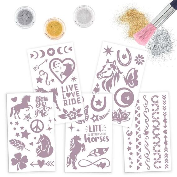 Miss Melody - Glitter Tattoo Set  NIGHT HORSES ( 0412657 ) / Toys - Αταξινόμητα -  - Techbox