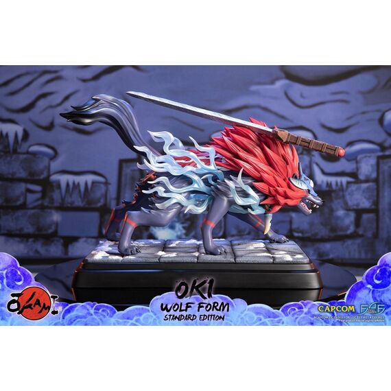 Okami (Oki Wolf Form) RESIN Statue / Fan Shop and Merchandise - Statues - Collectibles - Techbox
