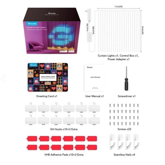 Govee - WiFi & Bluetooth Curtain Lights / Home and Kitchen