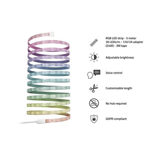 Hombli - Smart LED Strip RGB 5m / Home and Kitchen - Αταξινόμητα -  - Techbox