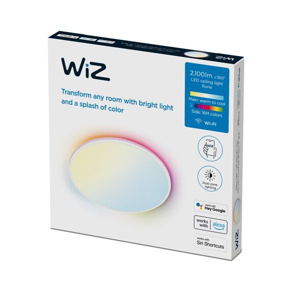 WiZ - Aura Smart Ceiling Light  - White / Home and Kitchen |  Techbox