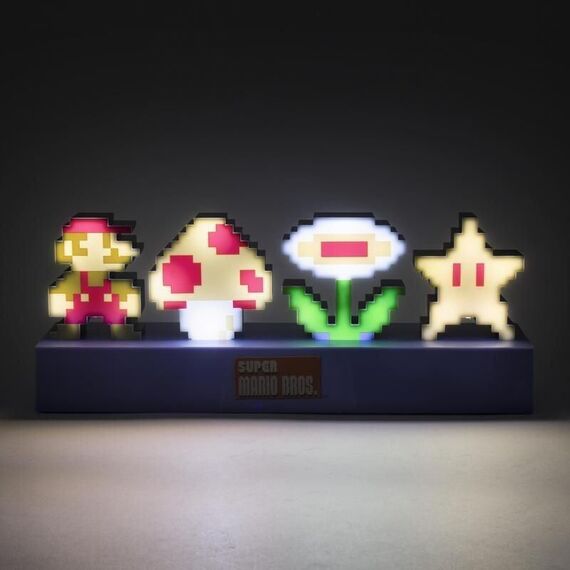 Super Mario Bros. Icons Light / Fan Shop and Merchandise - Led Lights & Alarm Clocks - Gifts - Techbox