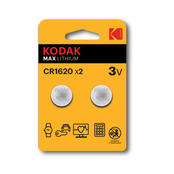 Kodak CR1620 Single-use battery Lithium - Batteries & Chargers - Consumables - Techbox