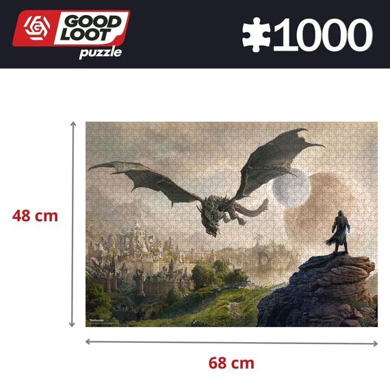 GAMING PUZZLE: ELDER SCROLLS: ELSWEYR PUZZLES - 1000 / Fan Shop and Merchandise - Puzzles - Gifts - Techbox