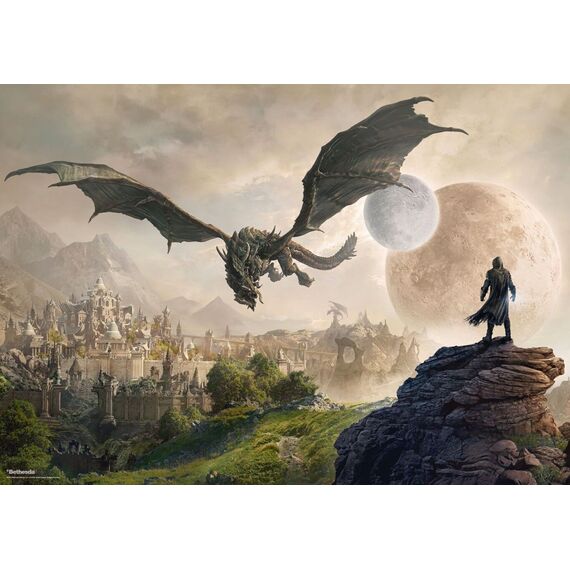 GAMING PUZZLE: ELDER SCROLLS: ELSWEYR PUZZLES - 1000 / Fan Shop and Merchandise - Puzzles - Gifts - Techbox