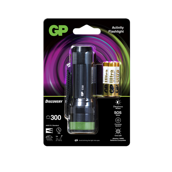 GP - Discovery Flashlight C32 (450052) / Sport and Outdoor - Flashlights - Lighting - Techbox