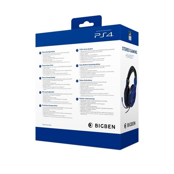 BigBen Interactive PS4 Gaming Headset V3 - Blue - Headset - Sony / Electronics - PS4 Accessories - Accessories for Consoles - Techbox