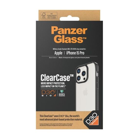 PanzerGlass - ClearCase med D3O for iPhone 15 Pro / Electronics | Techbox