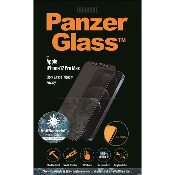 PanzerGlass - Privacy Screen Protector Apple iPhone 12 Pro Max - Edge-to-Edge / Electronics | Techbox
