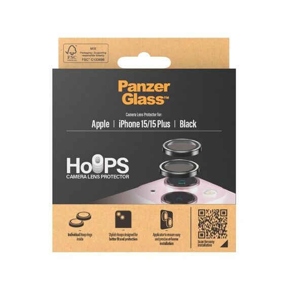 PanzerGlass - Hoops Camera Lens Protector iPhone 15 - 15 Plus / Electronics | Techbox