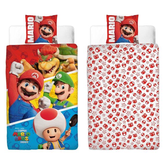 Bed Linen - Adult Size 140 x 200 cm - Super Mario (SMM003) / Baby and Children |  Techbox