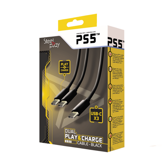 Steelplay Dual Play & Charge Cable for PS5 Controllers / PlayStation 5 | Techbox