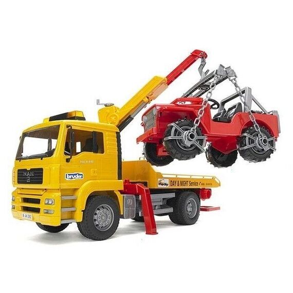 Bruder - Man TGA Breakdowntruck with Cross Country Vehicle (02750) / Toys - Αταξινόμητα -  - Techbox