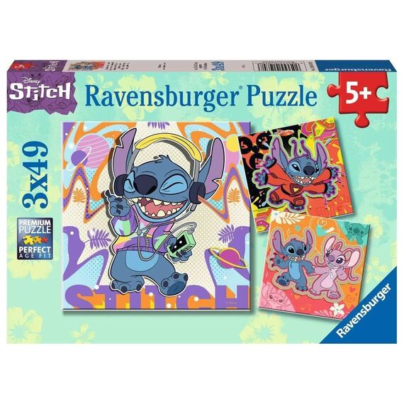 Ravensburger - Puzzle Disney Stitch 3x49p / Toys |  Techbox