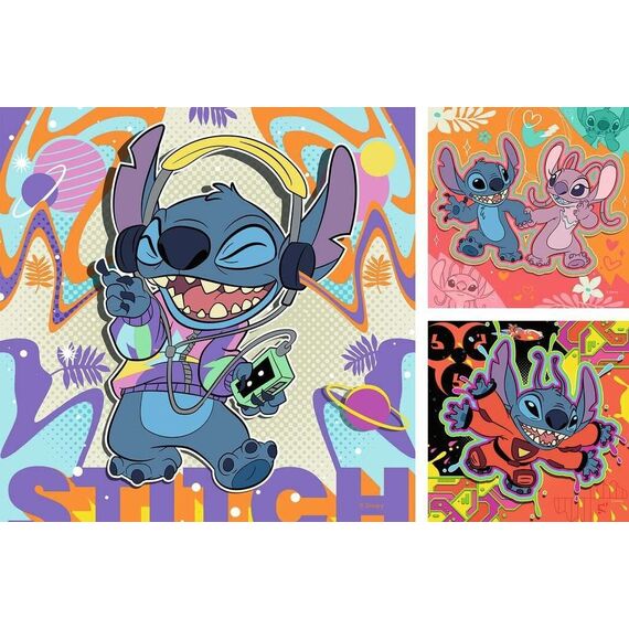 Ravensburger - Puzzle Disney Stitch 3x49p / Toys |  Techbox