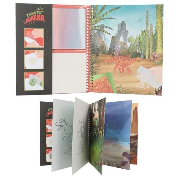 Dino World - Colouring Book Stick & Shine ( 0412473 ) / Toys - Αταξινόμητα -  - Techbox