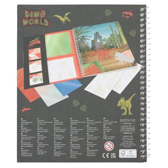 Dino World - Colouring Book Stick & Shine ( 0412473 ) / Toys - Αταξινόμητα -  - Techbox