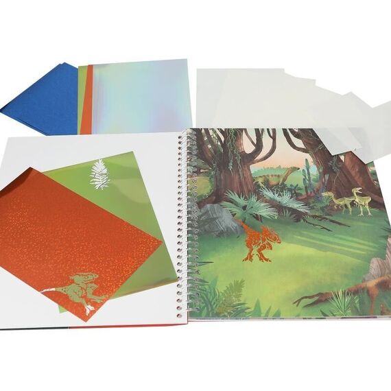 Dino World - Colouring Book Stick & Shine ( 0412473 ) / Toys - Αταξινόμητα -  - Techbox