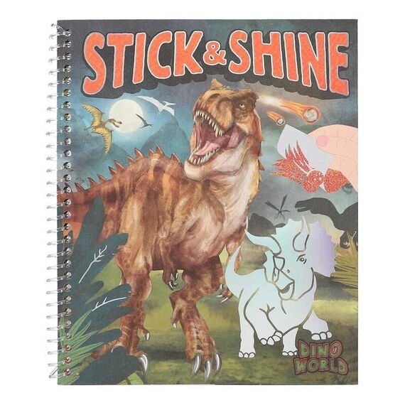 Dino World - Colouring Book Stick & Shine ( 0412473 ) / Toys - Αταξινόμητα -  - Techbox