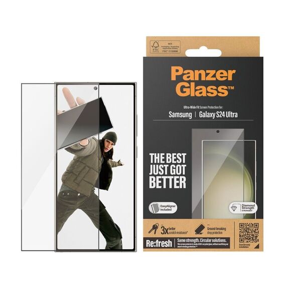 PanzerGlass - Screen Protector Galaxy S24 Ultra Ultra-Wide Fit wA / Electronics - Samsung - Screen & Camera Protection - Techbox