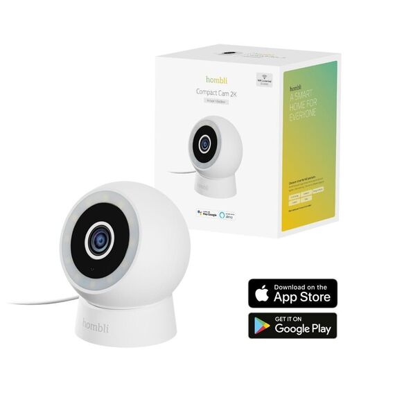 Hombli - Smart Outdoor/indoor Compact Cam, White / Electronics