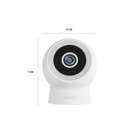 Hombli - Smart Outdoor/indoor Compact Cam, White / Electronics