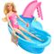 Barbie - Doll And Pool Playset, Blonde With Pool, Slide, Towel And Drink Accessories (HRJ74) / Toys - Dolls - Collectibles - Techbox