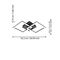 EGLO - Paranday-Z ceiling lamp w/squares black 52.5x31 - TW - Zigbee, Bluetooth / Electronics | Techbox