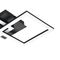 EGLO - Paranday-Z ceiling lamp w/squares black 52.5x31 - TW - Zigbee, Bluetooth / Electronics | Techbox