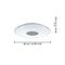 EGLO - Totari-Z ceiling lamp chrome and white with crystal effect Ø56 - TW - Zigbee, Bluetooth / Electronics | Techbox