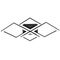 EGLO - Paranday-Z ceiling lamp w/squares black 47x43 - TW - Zigbee, Bluetooth / Electronics | Techbox