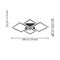 EGLO - Paranday-Z ceiling lamp w/squares black 47x43 - TW - Zigbee, Bluetooth / Electronics | Techbox