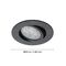 EGLO - Saliceto-Z recessed light black Ø8.8 - RGB + TW - Zigbee, Bluetooth / Electronics - Αταξινόμητα -  - Techbox