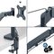 Leitz - Ergo Monitor arm space-saving dual - Dark grey / Computers